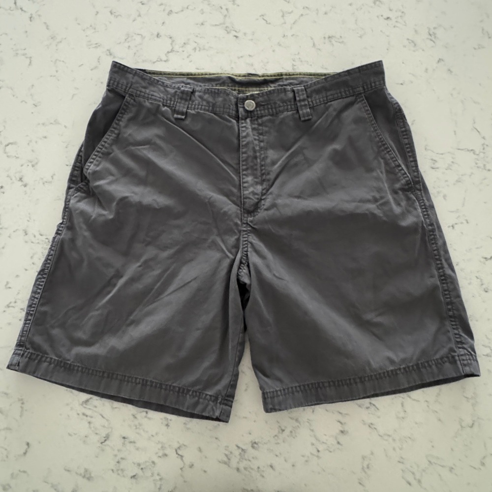 The North Face Shorts Mens L Gray Cotton Canvas Utility Cargo Hiking Outdoor